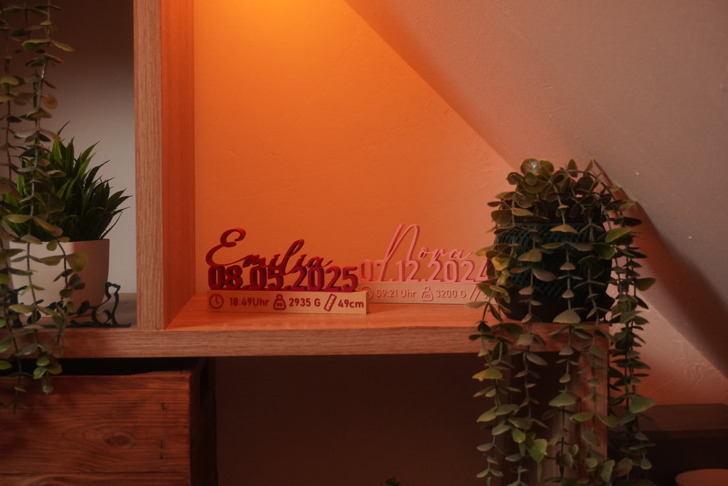 Personalisiebare Geburtstafel