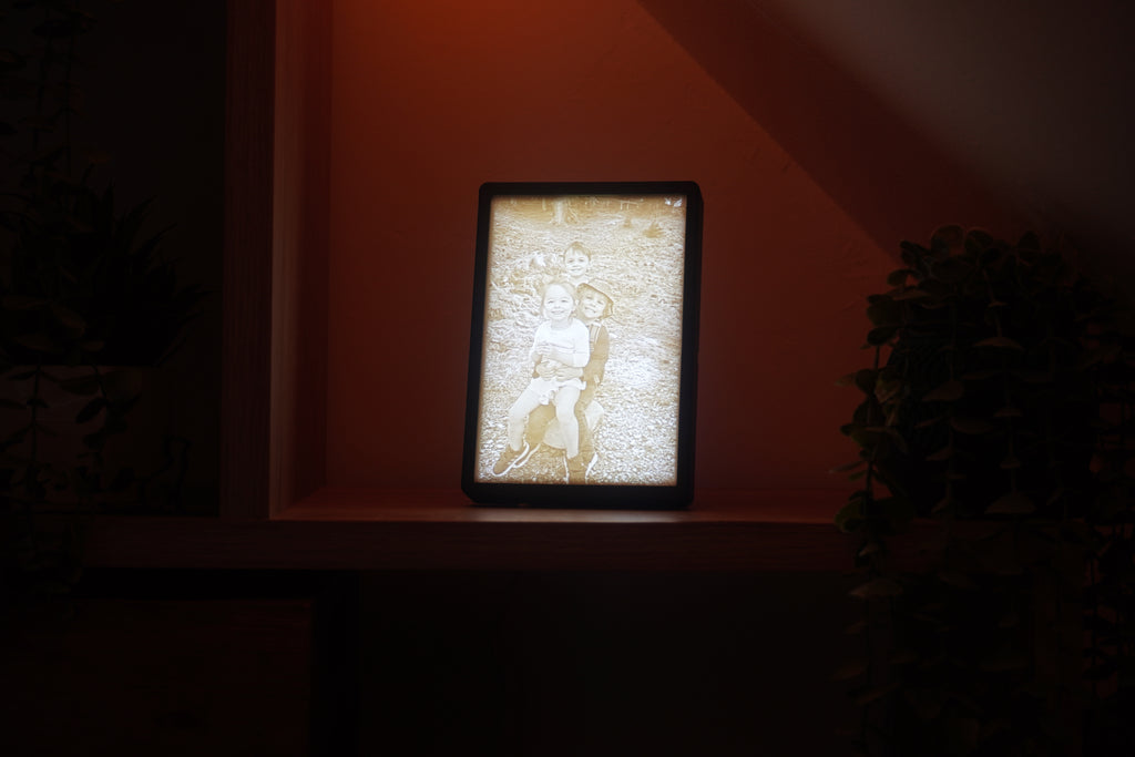 Lichtbildfoto in LED Bilderrahmen