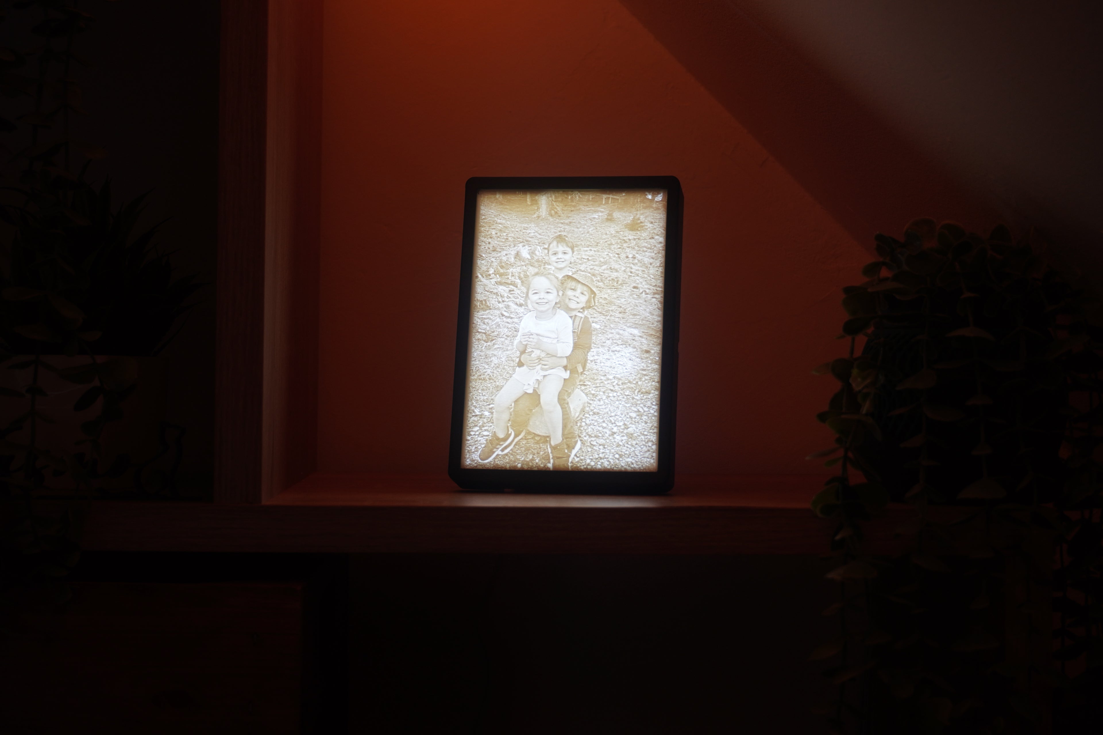 Lichtbildfoto in LED Bilderrahmen